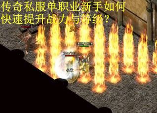 传奇私服单职业新手如何快速提升战力与等级? 传奇私服单职业新手如何快速提升战力与等级?