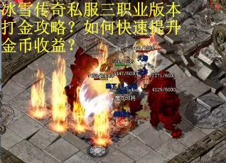 冰雪传奇私服三职业版本打金攻略？如何快速提升金币收益？