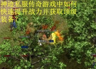 神迹私服传奇游戏中如何快速提升战力并获取顶级装备？