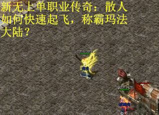 新无上单职业传奇：散人如何快速起飞，称霸玛法大陆？