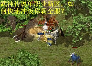 武神传说单职业新区，如何快速冲级称霸全服？