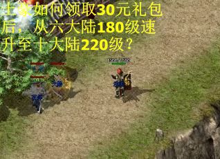 土豪如何领取30元礼包后，从六大陆180级速升至十大陆220级？